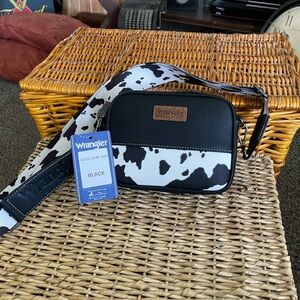 Wrangler Black and White Crossbody Bag
